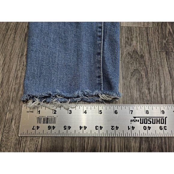 (3/$35) Old Navy Jeans Womens 8 Curvy O.G. Straight Secret Smooth Distressed - Picture 10 of 10